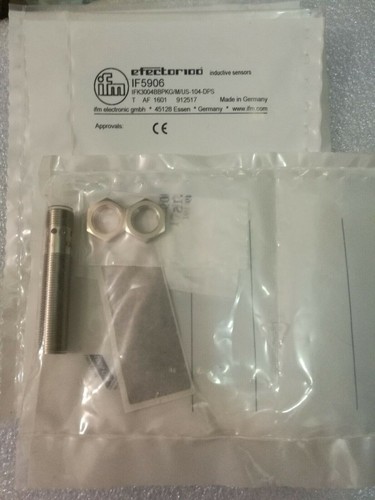 IFM IF5906 Inductive Proximity Switch Sensor 10-30VDC 700Hz New - 第 1/4 張圖片