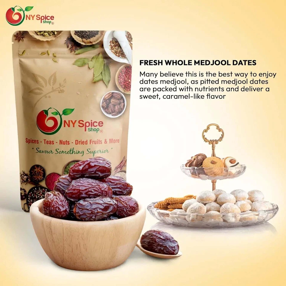 Medjool Dates - Non-GMO, Raw, Vegan - by NY Spice Premium Quality FREE SHIP - Image 4 of 4