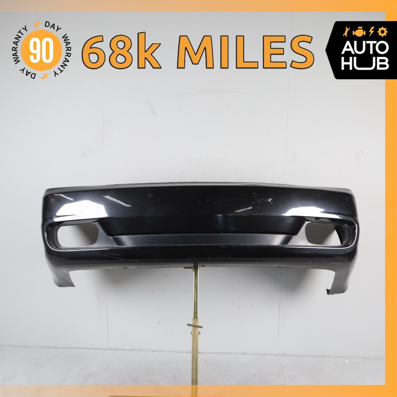09-13 Maserati Quattroporte S GT S M139 Sport Rear Bumper Cover Black OEM 68k