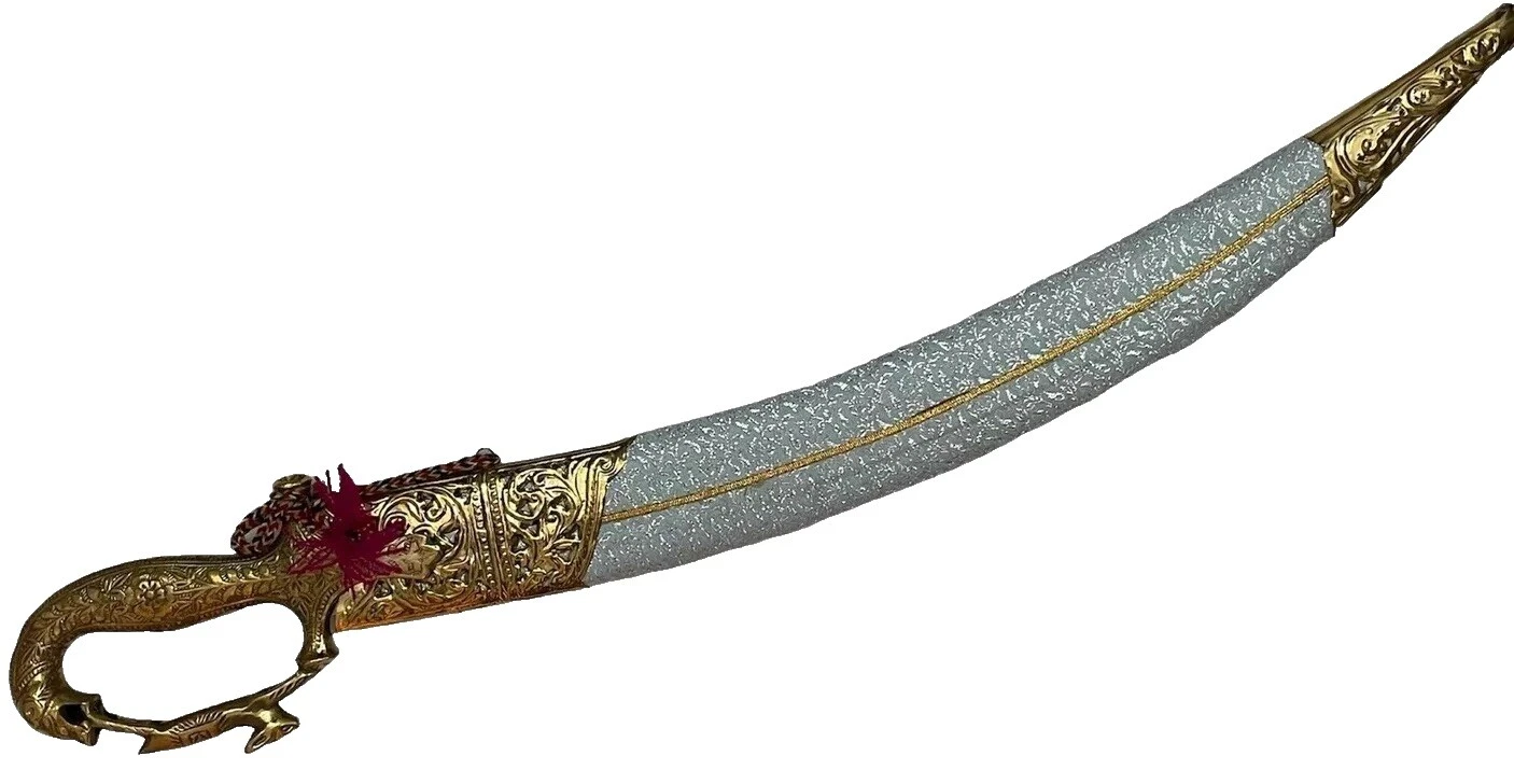 Vintage Reproduction Brass Primary Sword Asian Antiques