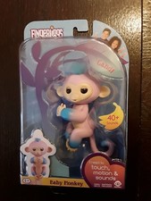 New Fingerlings Baby Monkey Candi Pink Blue HTF