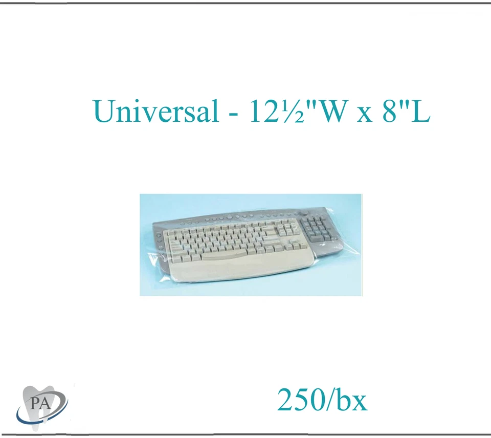 Funda de teclado desechable 22"W x 14"L funda de teclado universal, transparente Foto 4 de 4