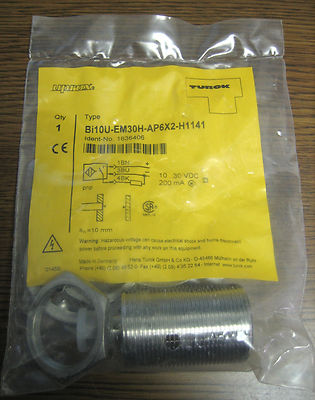 Turck Bi10U-EM30H-AP6X2 H1141 Uprox 10-30VDC 200mA Proximity Switch