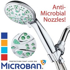 AquaDance  Aqua Green Antimicrobial High Pressure Hand Shower with 6-Settings