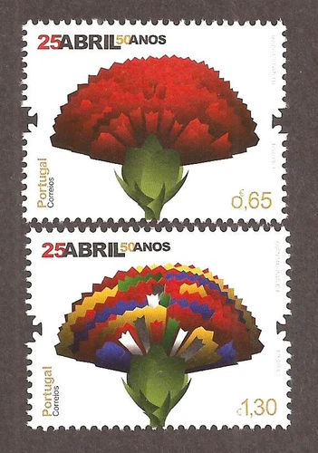 [1589] Portugal, 2024, Set MNH** 50th anniversary of the Carnation Revolution