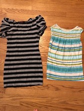 ANN TAYLOR LOFT + free FOREVER 21 Lot of 2 Shirts Tops Blouses Womens Sz XS #c1