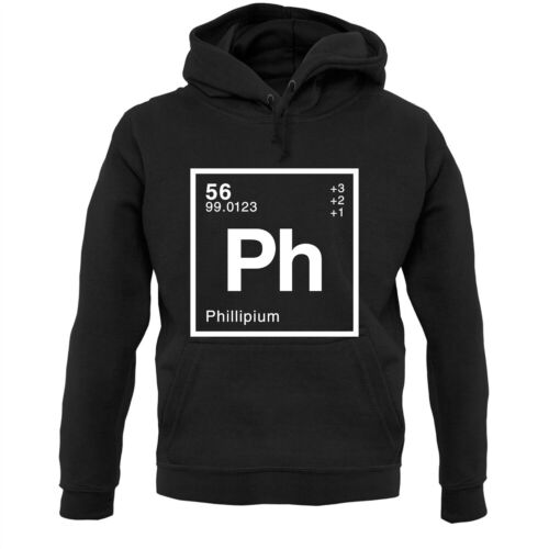Element Name PHILLIP - Hoodie / Hoody - Science - Customised - Personalised - Afbeelding 1 van 6