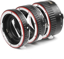 D&F AF Auto Focus Macro Extension Tube Set EOS EF/EF-S Lens Close-Ups for Canon
