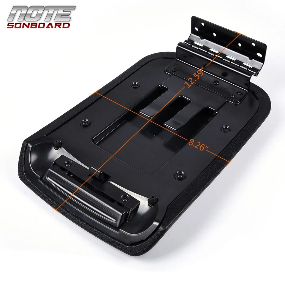 Fit For Ford Mustang Center Console Arm Rest Lid Top Pad Cover Compartment Door Foto 2 de 4