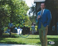 ACTOR JON HAMM SIGNED AUTHENTIC MAD MEN DON DRAPER 8X10 PHOTO 2 BECKETT COA BAS