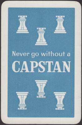 Playing Cards Single Card Old Vintage * CAPSTAN CIGARETTES Advertising  Tobacco A