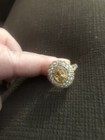 Premium Tanzania Yellow Zircon Multi Gemstones Golden Aura Halo — photo 2