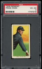 1909-11 T206 #375 Frank Owen Piedmont 150 PSA 4 Follow Thru (Owens) (7216)