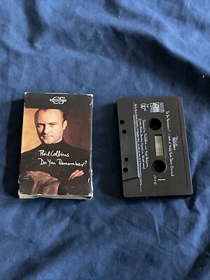 1990 Phil Collins Do You Remember? / Wish It Would Rain Down Single Cassette