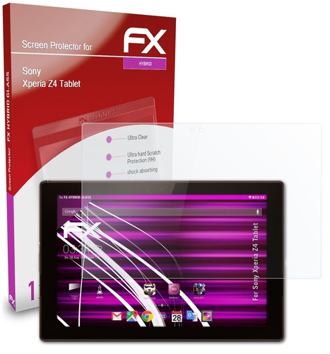 Protection écran AtFoliX Verre Hybride 9H Pour Sony Xperia Tablet Z - Neuf