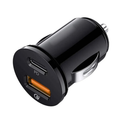 3Pcs USB-C 30W Dual-Port PD Fast Quick Charging Car Charger for iPhone Samsung