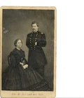 Original Cabinet Card Of Gen McClellan and wife civil war