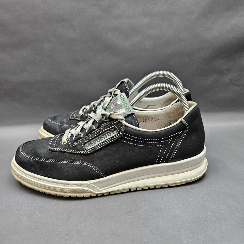 Zapatos Mephisto Match para mujer 9 cuero nobuck negro comodidad para caminar con cordones Foto 4 de 4