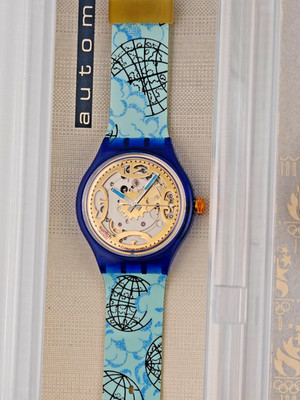 SWATCH AUTOMATIC - WELTKARTE SAN101 - NEU UNGETRAGEN - MIT PAPIEREN