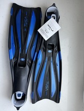 TUSA Solla Blue Scuba Pro Diving Dive Fins FF-23 with Full Foot