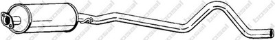 BOSAL Mittelschalldämpfer 282-073 für OPEL KADETT Caravan T85 C15 C35 D15 D35 Mk