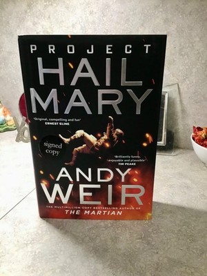 SIGNED PROJECT HAIL MARY ANDY WEIR C.O.A. LIMITED RARE UK RED 1ST PRINTING