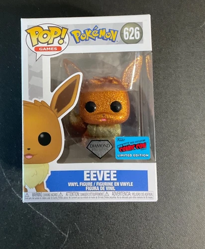 Funko Pop! Vinyl: Pokémon - Eevee (Diamond Glitter) - Con Exclusive