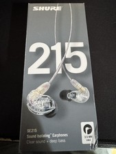 Shure SE215-CL Sound Isolating Earphones with Single Dynamic MicroDriver Clear