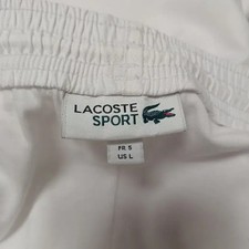 Lacoste Tennis Shorts White Polyester Size 34