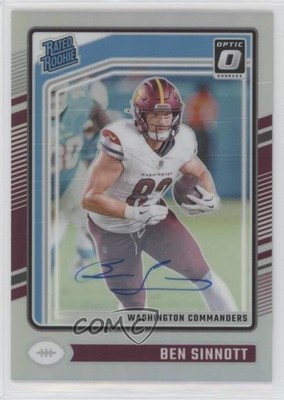 2024 Panini Donruss Optic Rated Holo Prizm /150 Ben Sinnott Rookie Auto RC 0nr3