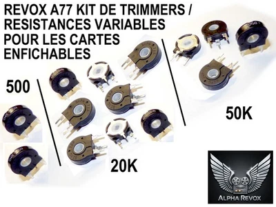 Kit de Trimmers / Résistances Variables pour les 5 Cartes Enfichables Revox A77 - Photo 1/4