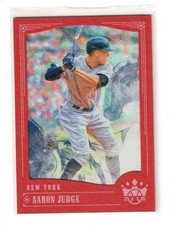 2018 DIAMOND KINGS BASEBALL AARON JUDGE RED FRAMED PARALLEL #80 YANKEES