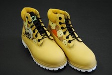 NEW PRESCHOOL TIMBERLAND TB0A2CTGEXM 6" PREMIUM WP BOOT MEDIUM YELLOW WITH PRINT
