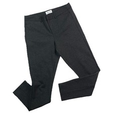 Elle Charcoal Gray Slim Fit Stretch Ankle Trousers Work Pants Women’s 10