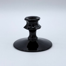 Vintage Fostoria Faceted Ebony/Black/Amethyst Glass