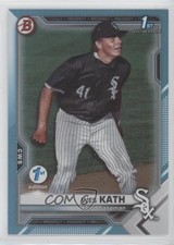 2021 Bowman Draft 1st Edition Sky Blue Foil Wes Kath #BD-43 0ka4
