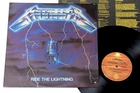 Metallica - Ride The Lightning BRAZIL 1st press LP 1987 RGE