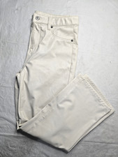 NWT American Eagle Faux Leather Pants Ivory High Rise Kick Boot Crop 8 Short