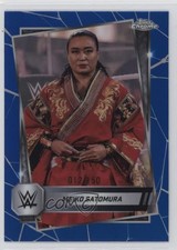2025 Topps Chrome WWE Blue Refractor 12/150 Meiko Satomura #121 ms9