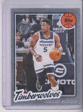 2025-26 Topps Anthony Edwards 1980 45th Anniversary insert Minnesota Timberwolve