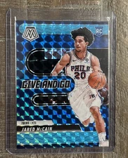 JARED MCCAIN RC SSP 2024-25 NBA MOSAIC GIVE AND GO 03/30 Blue Fluorescent 76ERS