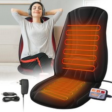 Heated Seat Cover with Expanded Heating Area, Heated Seat Cushion for Full Back
