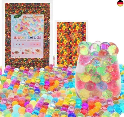 MESTECTPET WasserPerlen Set 50000 Stücke & 5000 Stücke Groß Gelperlen Bu