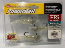 BERKLEY POWERBAIT SALTWATER GLOW SHRIMP POWER SWITCH SHRIMP 3 COUNT