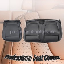New For 2017-2022 Ford F250 Lariat Rear Bench Bottom Leather Seat Cover Black