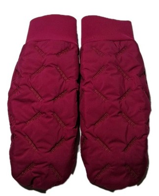 NWT Quilted Fleece Lined Mittens Berry Rumble Womens Sz L - LU9CY7S BRML