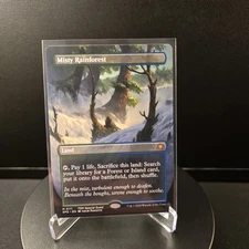 MTG Misty Rainforest 111 Borderless Regular Mythic Tarkir SPG