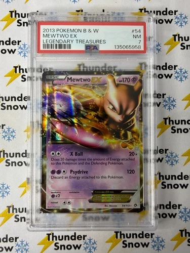 2013 Pokemon B & W Legendary Treasures #54 Mewtwo ex PSA 7