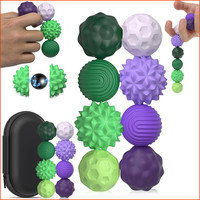Magnetische Fidget Toys 8 StüCk StressbäLle Silikon Sensorikspielzeug Lila GrüN
