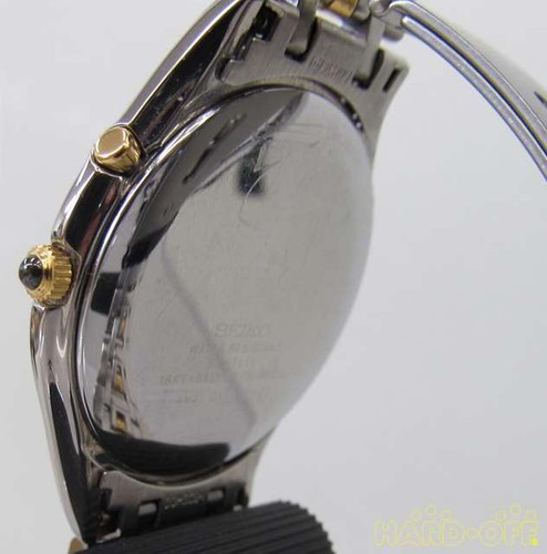 Seiko Dolce 4M21-0A50 or Argent Kinetic Montre Hommes Authentique Travail - Photo 4 sur 5